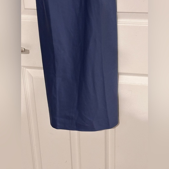 Carbon38 Blue Silky Bias Cut Slip Dress in Iris - Picture 5 of 8